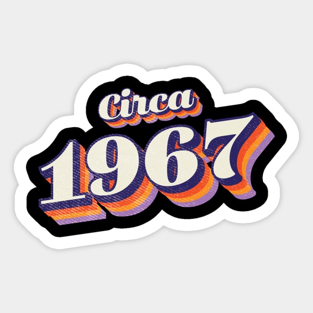 1967 Birthday Sticker by Vin Zzep